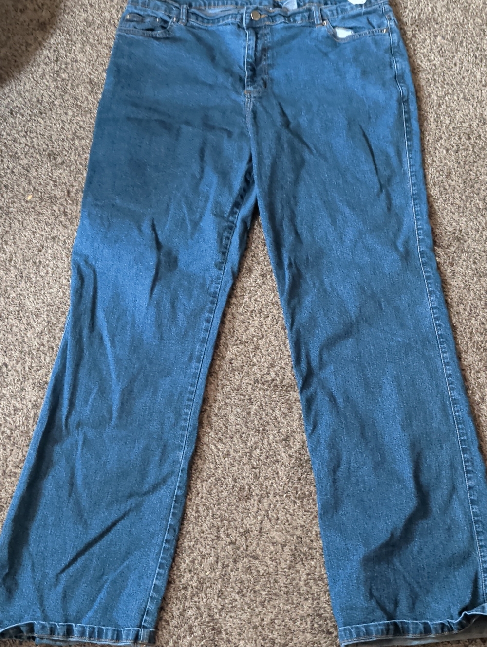 KEREN hart Men's Dark Blue Bootcut Jeans